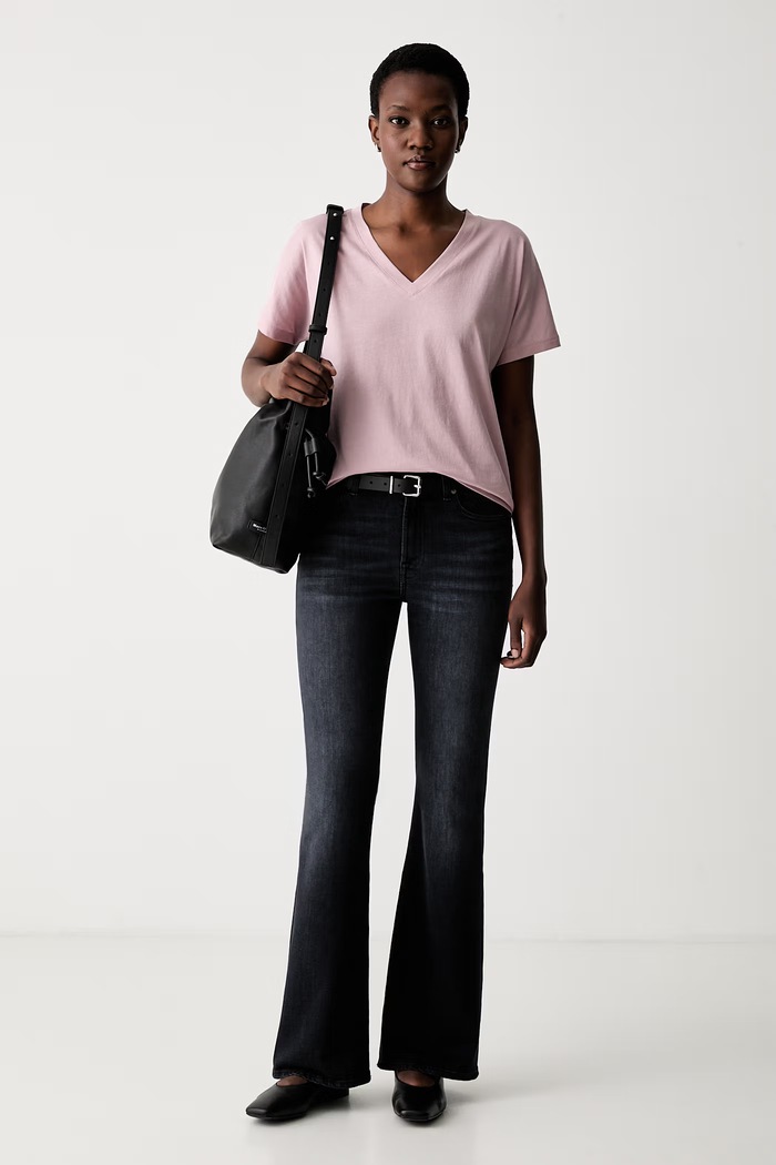 Marc O'Polo T-shirt basic damski bawełniany 5000014379 różowy AW26