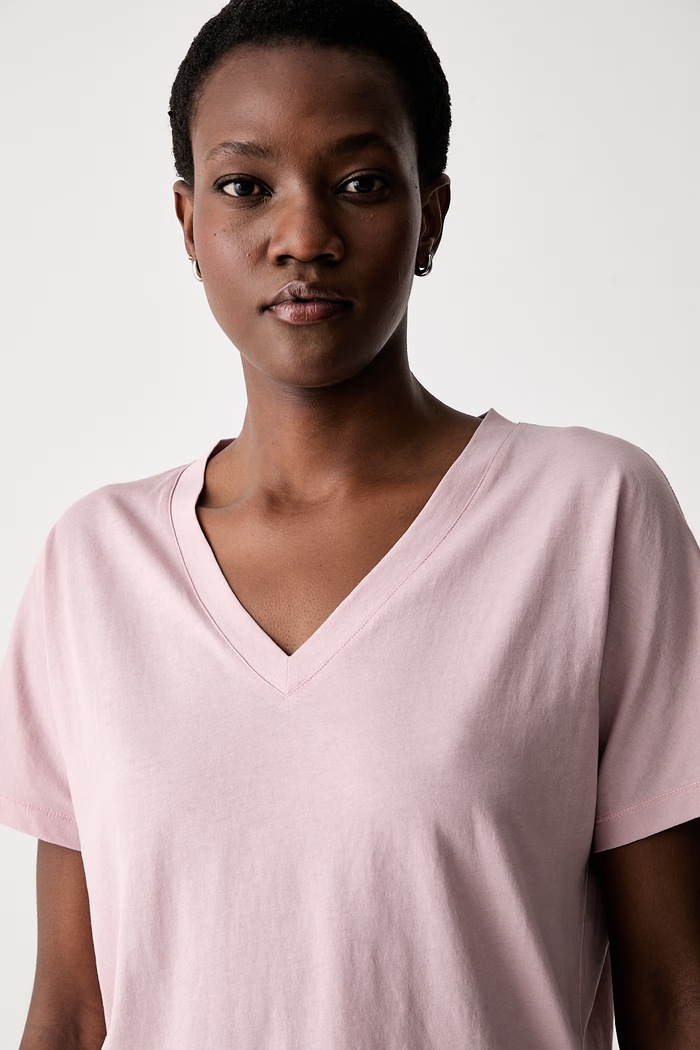 Marc O'Polo T-shirt basic damski bawełniany różowy 5000014379