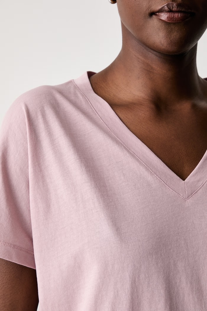 Marc O'Polo T-shirt basic damski bawełniany 5000014379 różowy
