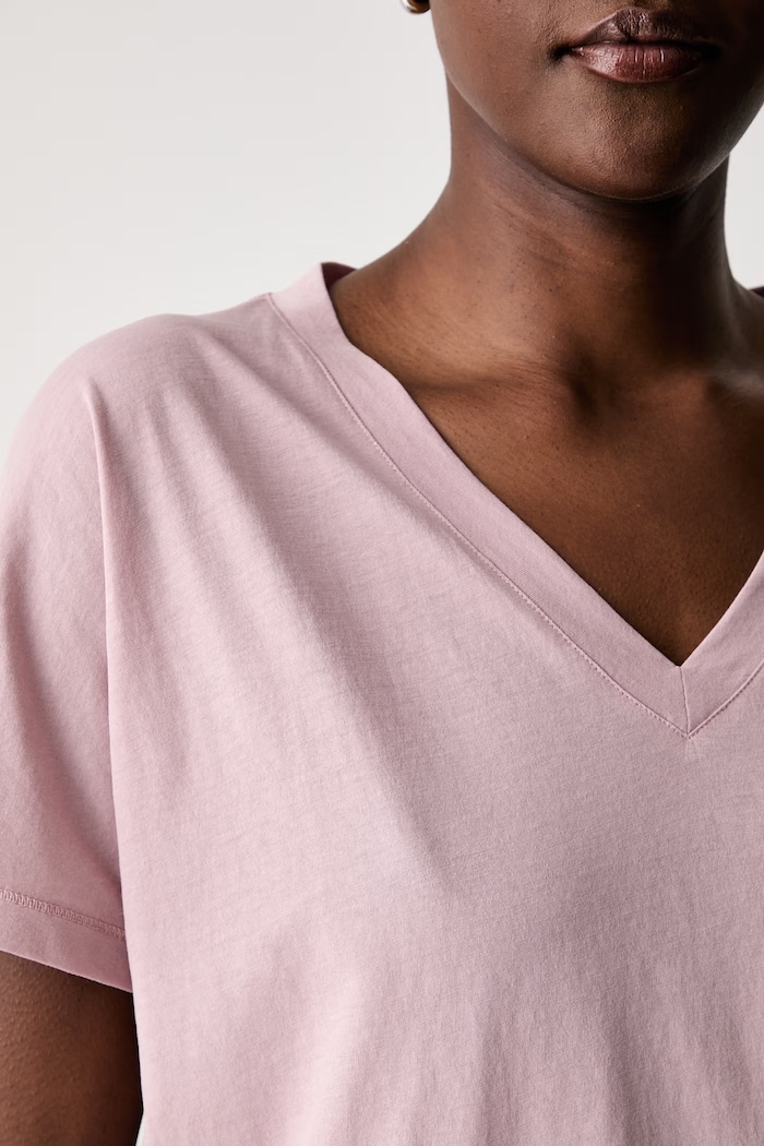Marc O'Polo T-shirt basic damski bawełniany 5000014379 różowy