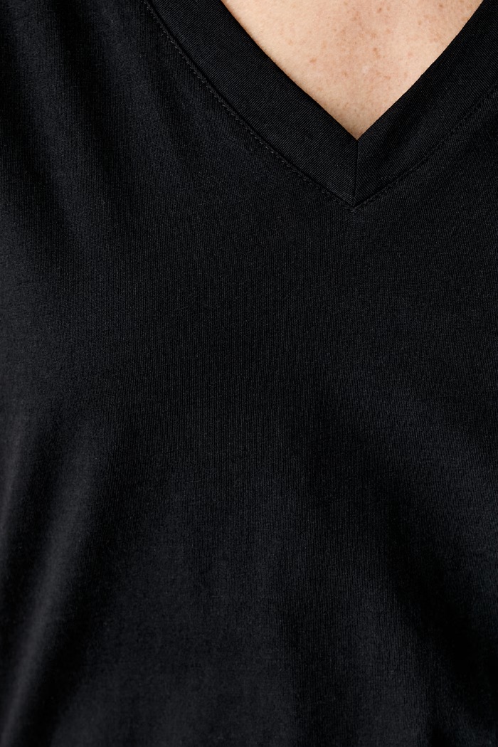 Marc O'Polo T-shirt basic damski bawełniany 5000014379 czarny