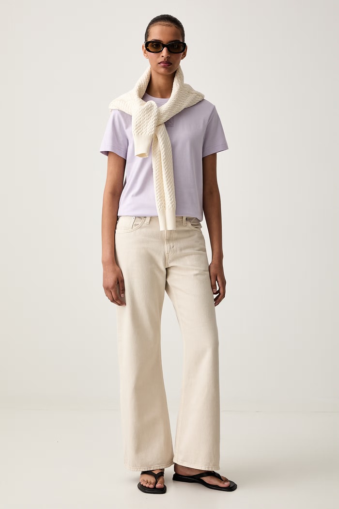 Calvin Klein тениска дамска от памук LV044G200G виолетов AW26