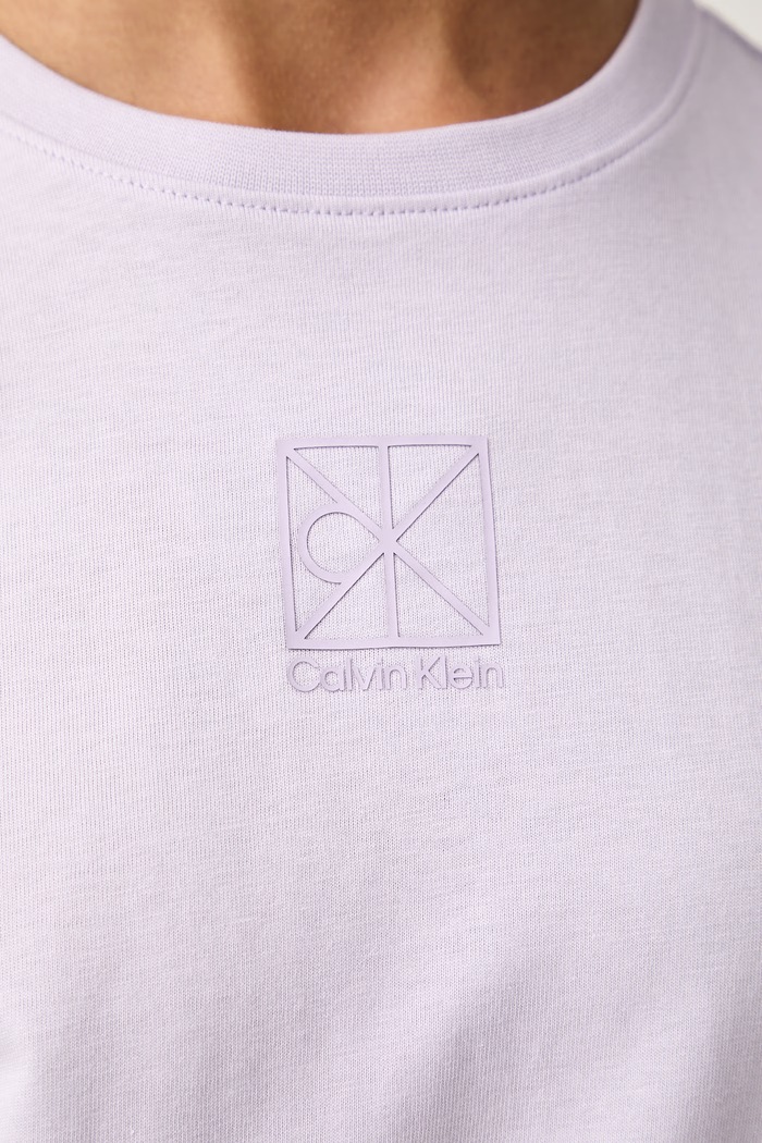 Calvin Klein тениска дамска от памук LV044G200G виолетов