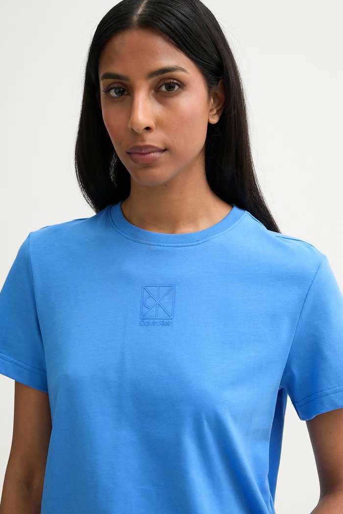 Calvin Klein tricou pentru femei, din bumbac albastru LV044G200G