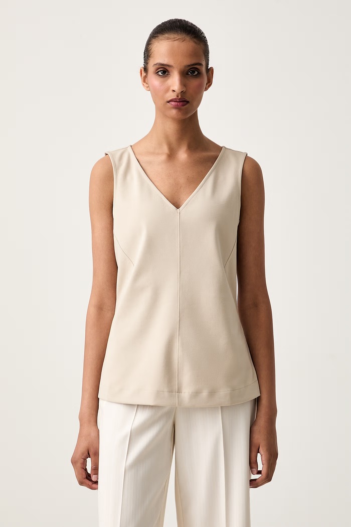 Calvin Klein топ дамски бежов LV044G206G