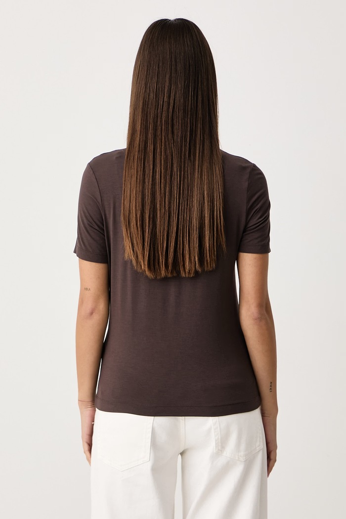 Odzież Guess T-shirt damski z modalem MARIKA O6GI00.KBF92 brązowy