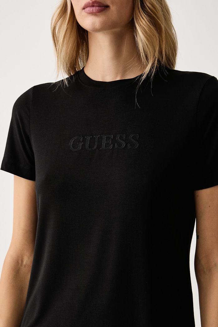 T-shirt damski z modalem MARIKA Guess O6GI00.KBF92 czarny