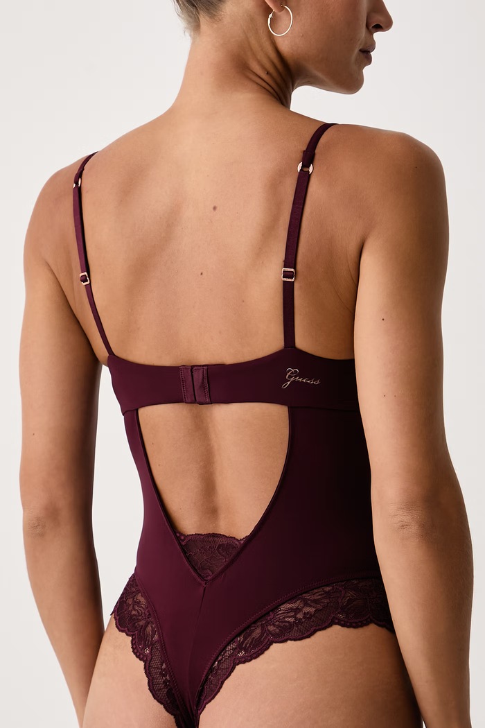 Bodi za žene SELENA Guess O6BM16.K5071 bordo