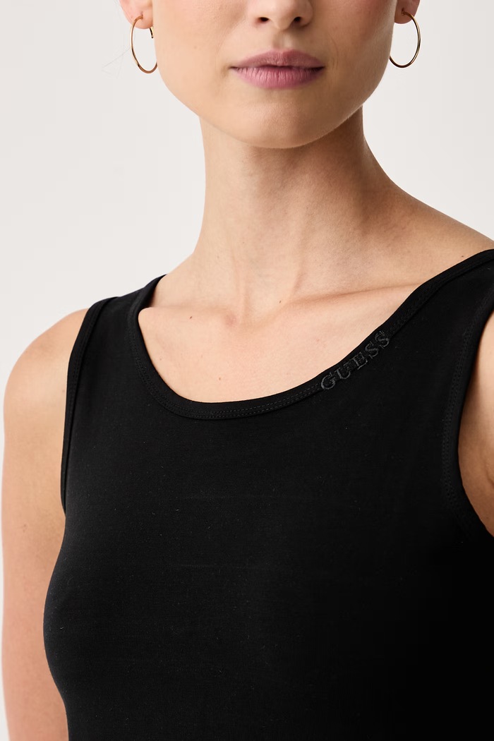 Oblečenie Guess Top dámsky s lyocellom JUNIE O6BM14.K5059 čierna