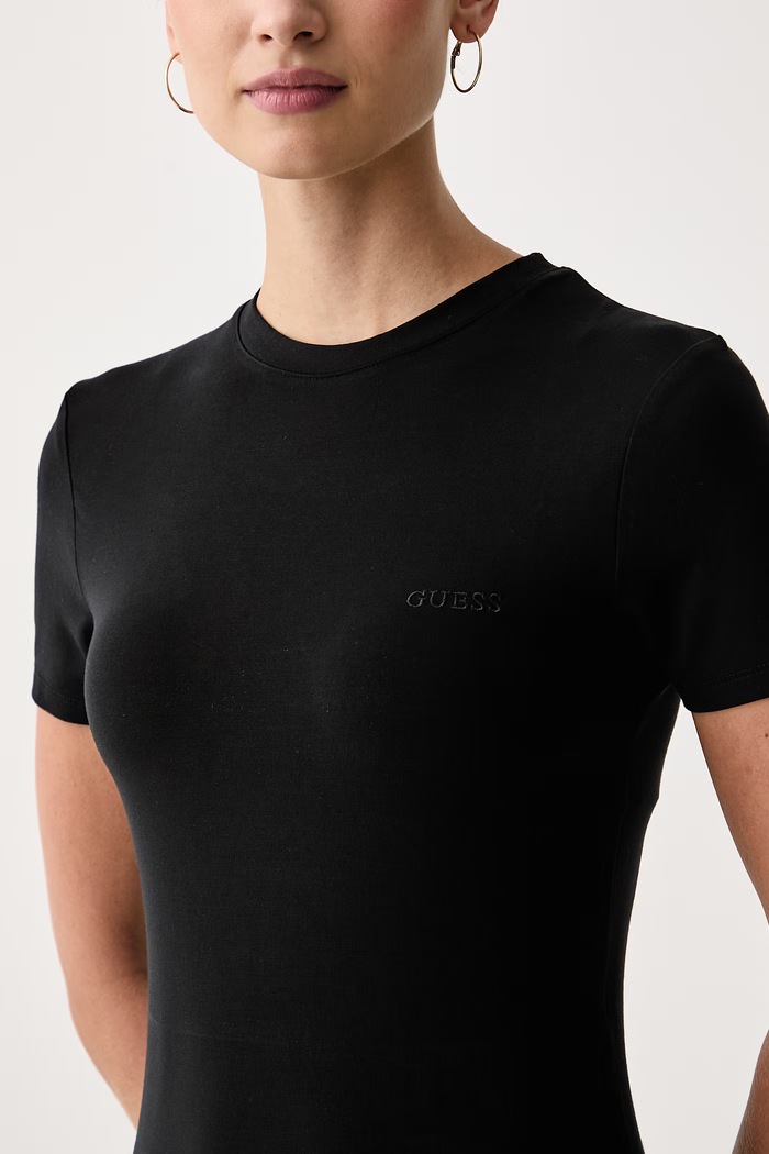 Oblečenie Guess Tričko dámske s lyocellom JUNIE O6BM13.K5058 čierna