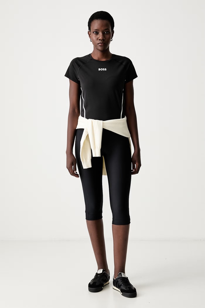 BOSS тениска дамска Elogofit2 50569581 черен AW26