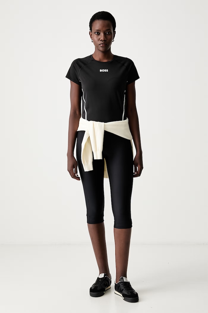 BOSS тениска дамска Elogofit2 50569581 черен AW26