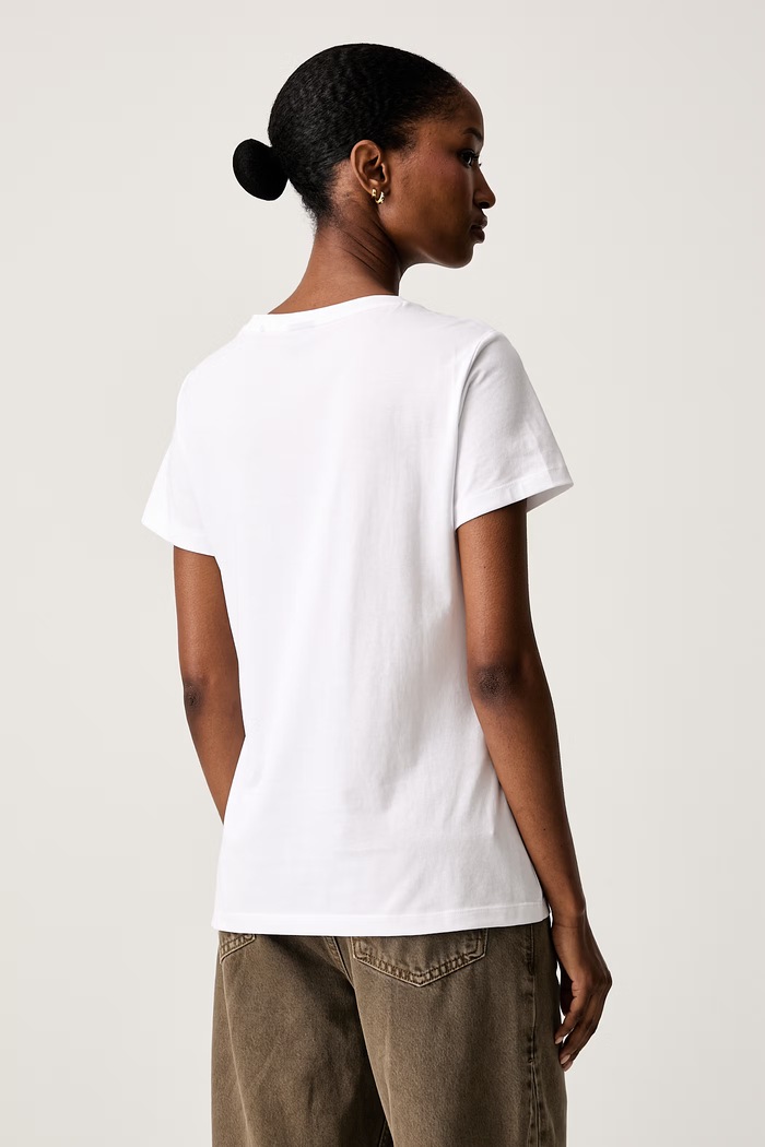 BOSS Orange T-shirt damski bawełniany C_Elove_5 50566827 biały AW26