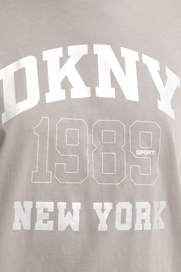 DKNY T-shirt damski bawełniany DP6T1580 beżowy