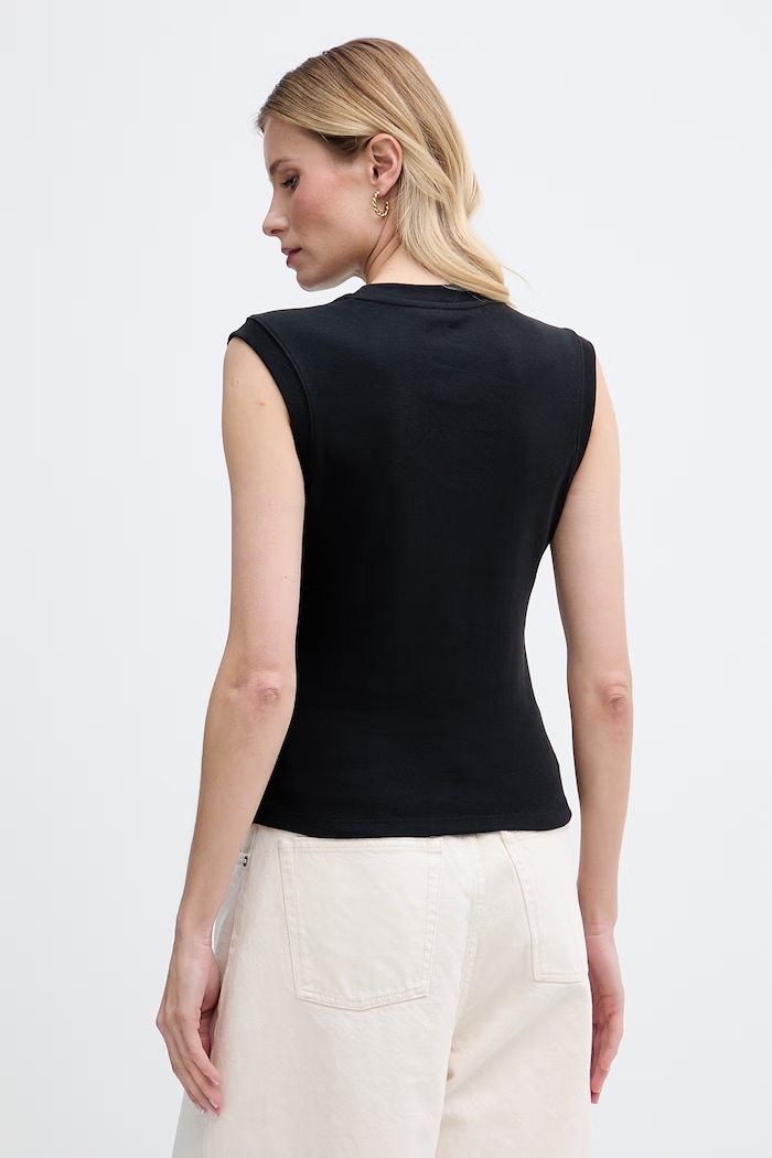 Odzież DKNY top damski bawełniany DJ6T1788 czarny