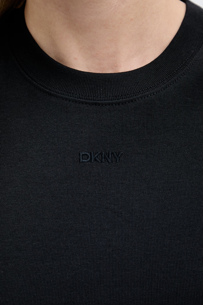 DKNY top damski bawełniany DJ6T1788 czarny