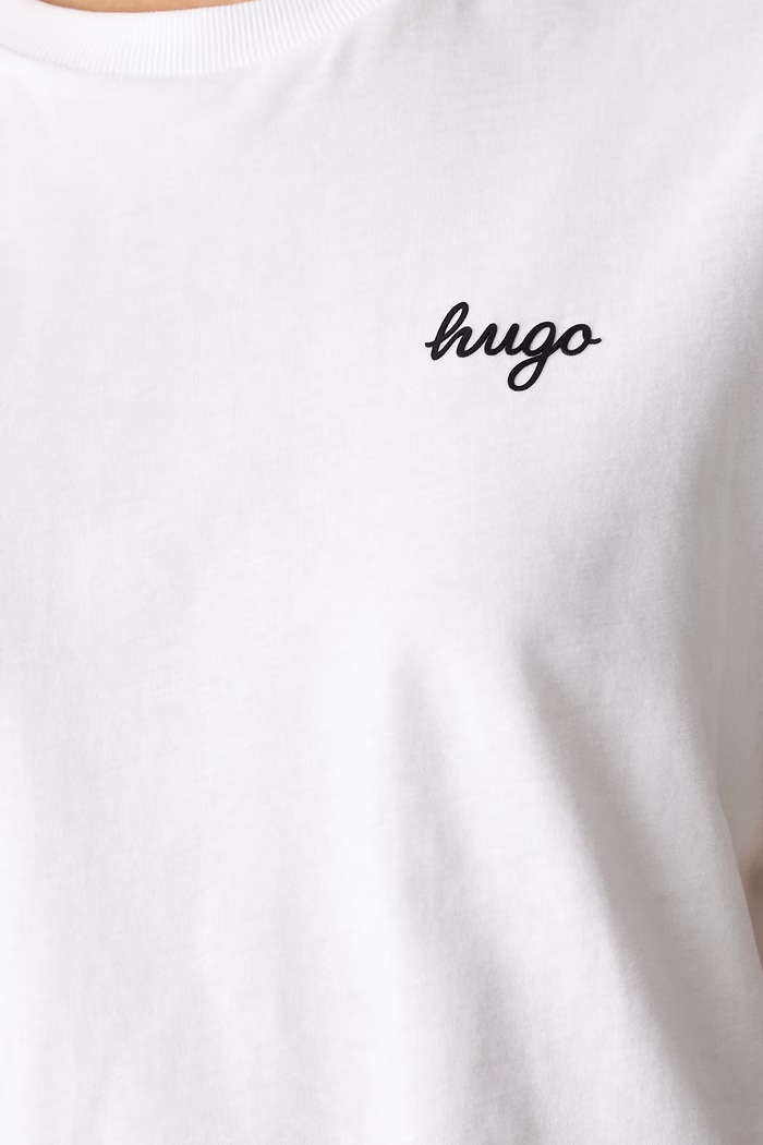 HUGO Blue футболка для женщин из хлопка Damatee_B 50575770 белый