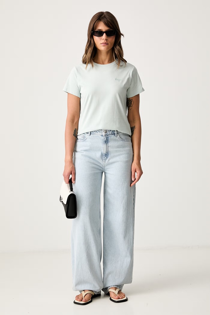 HUGO Blue футболка для женщин из хлопка Damatee_B 50575770 зелёный AW26