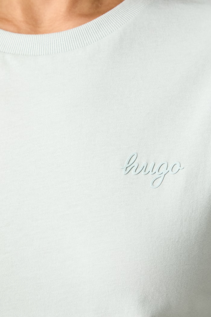 HUGO Blue футболка для женщин из хлопка Damatee_B 50575770 зелёный
