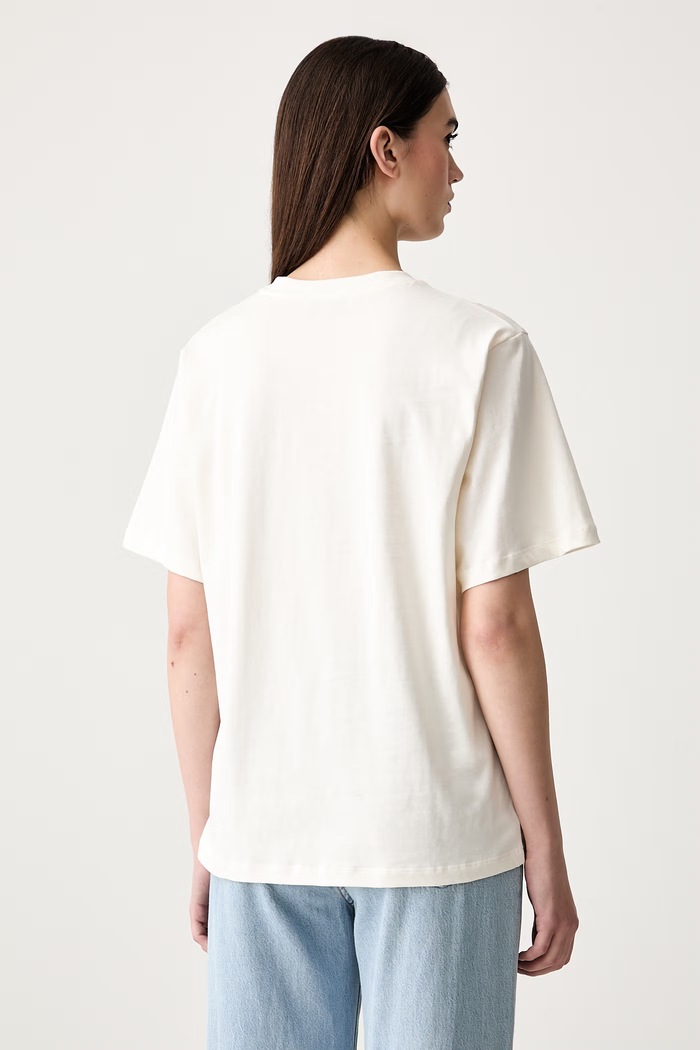 Odzież Stine Goya T-shirt damski bawełniany SG.PF26.T009.2243B beżowy