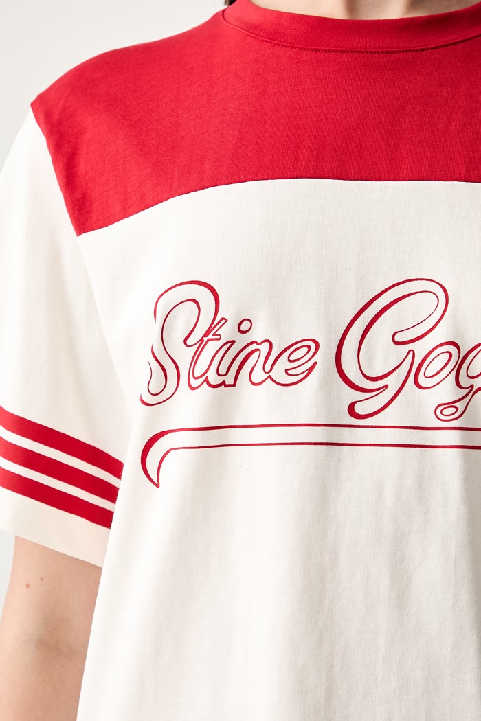 Stine Goya T-shirt damski bawełniany SG.PF26.T009.2243 beżowy