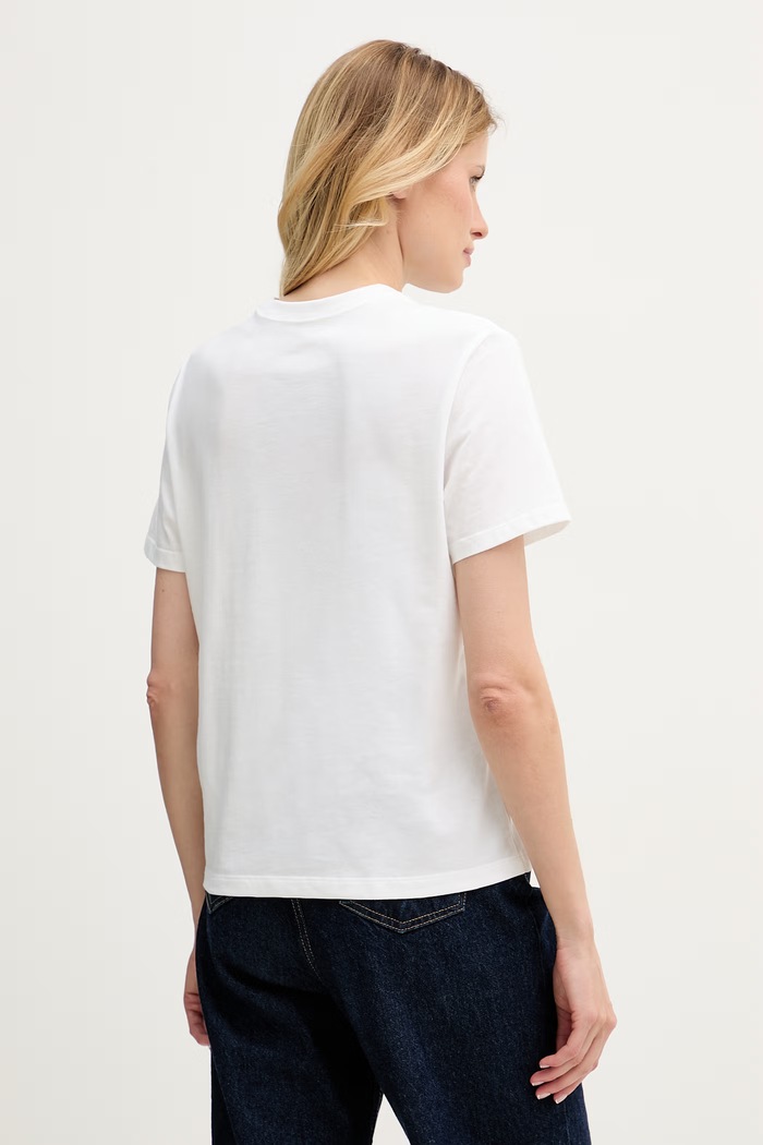 Oblečenie Calvin Klein Jeans tričko dámske bavlnené LV047G831G biela