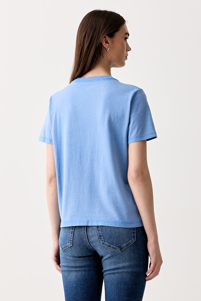 Oblečenie Calvin Klein Jeans tričko dámske bavlnené LV047G825G modrá
