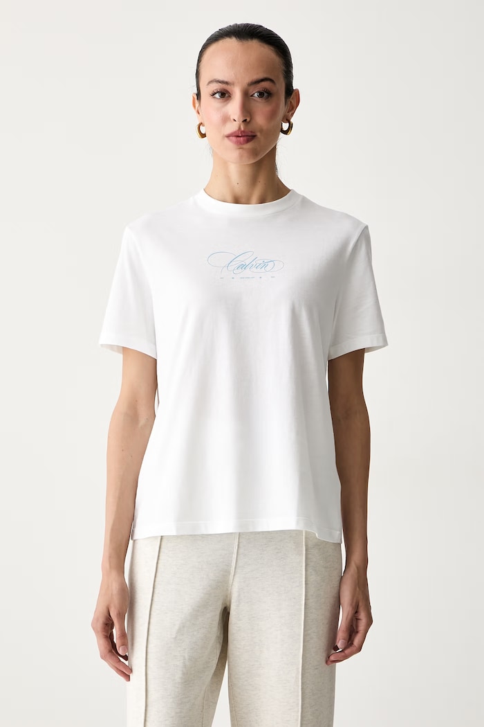 Calvin Klein Jeans majica za žene od pamuka bijela LV047G814G