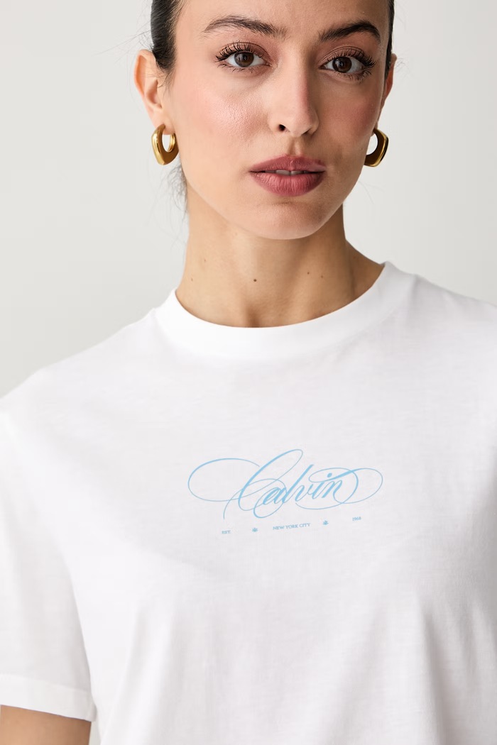 Calvin Klein Jeans majica za žene od pamuka bijela LV047G814G