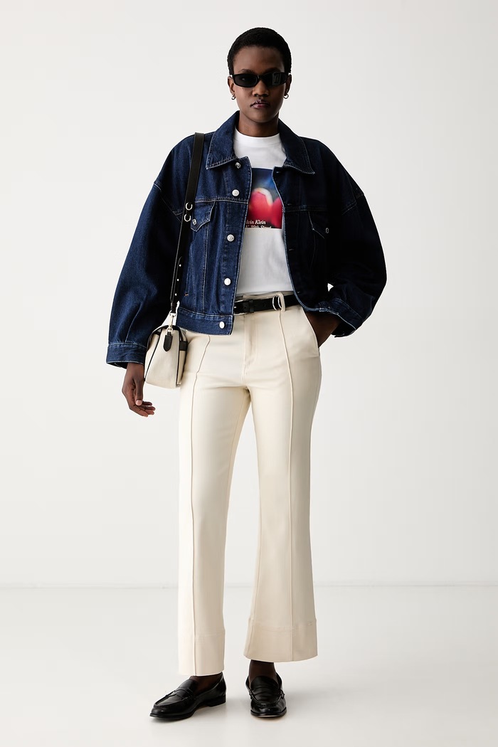 Calvin Klein Jeans kratka majica ženska bombažna LV047G813G bela AW26
