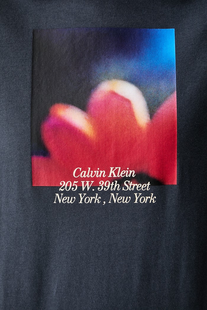 Calvin Klein Jeans T-shirt damski bawełniany LV047G813G niebieski