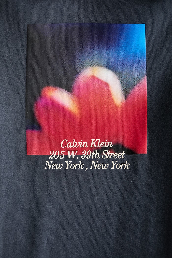 Calvin Klein Jeans T-shirt damski bawełniany LV047G813G niebieski