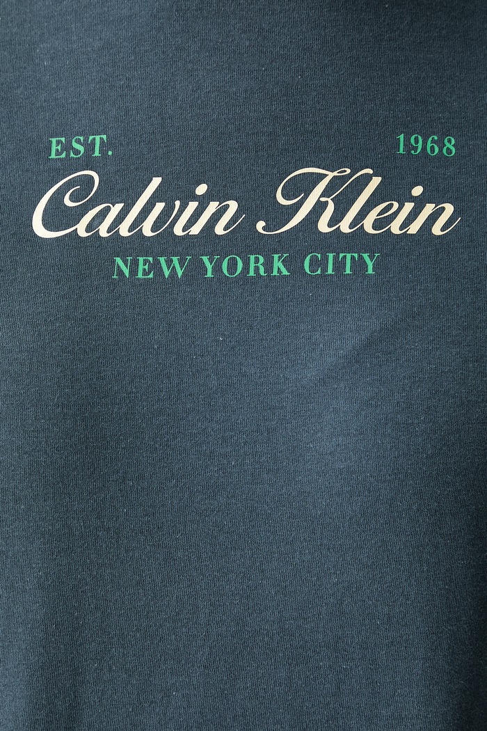 Calvin Klein Jeans T-shirt damski bawełniany LV047G804G niebieski