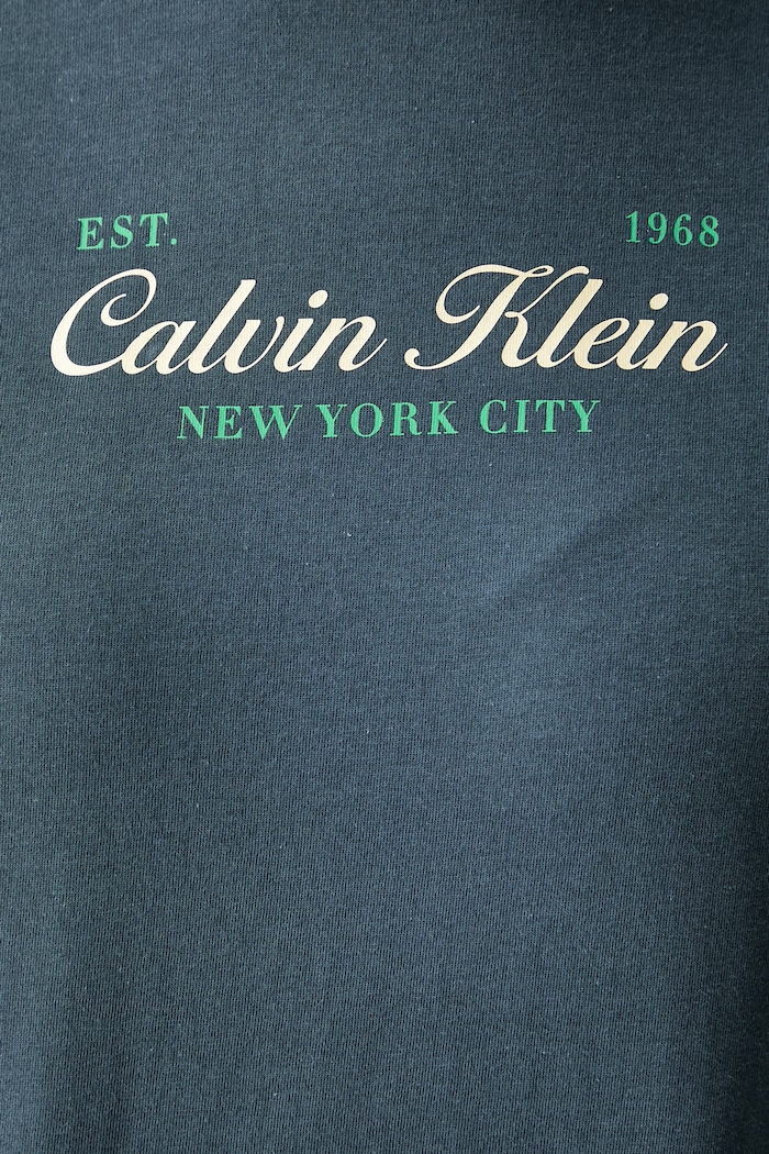 Calvin Klein Jeans T-shirt damski bawełniany LV047G804G niebieski