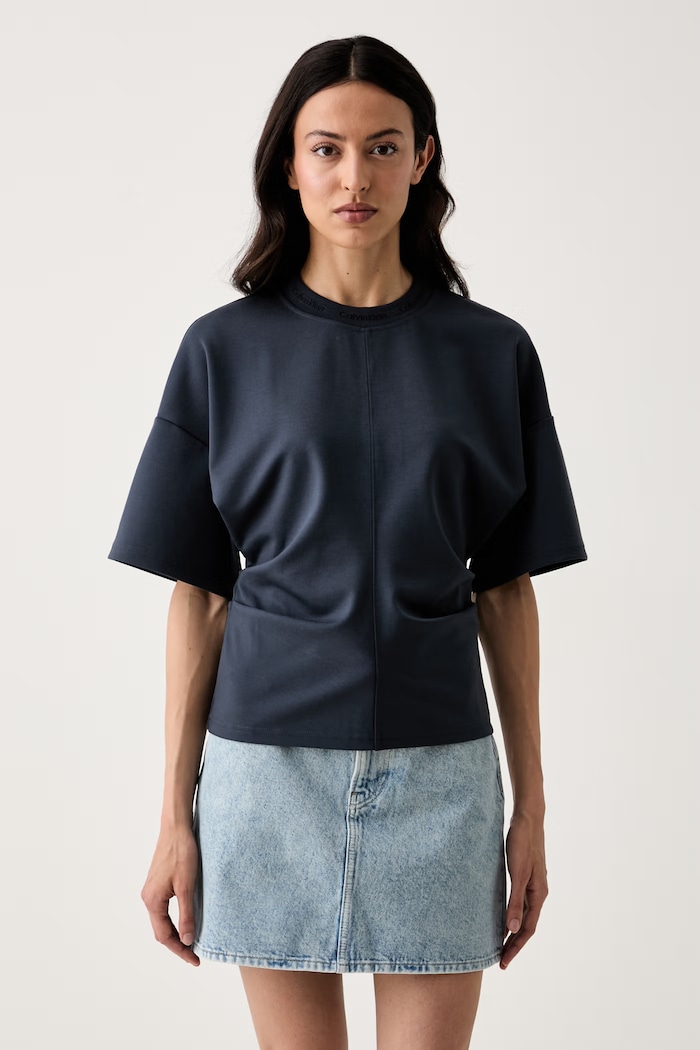 Calvin Klein Jeans tricou pentru femei bleumarin LV047G235G
