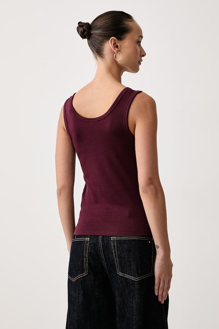 Guess Top damski z bawełną OLYMPE V6YP09.K4312 bordowy AW26