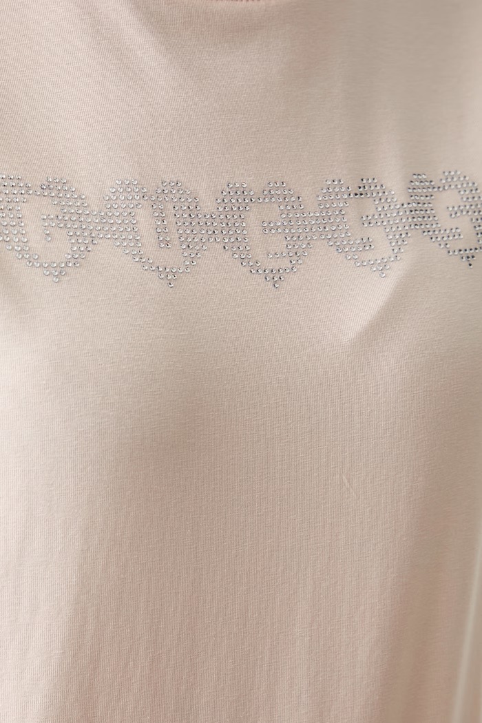 Guess t-shirt γυναικείο με βαμβάκι LUNITA V6YI08.K4689 μπεζ