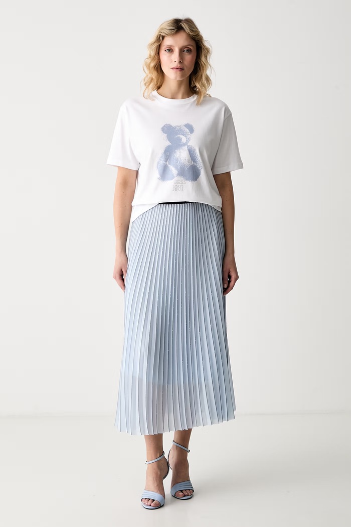 Guess t-shirt γυναικείο βαμβακερό BEAR V6YI06.K4273 λευκό AW26