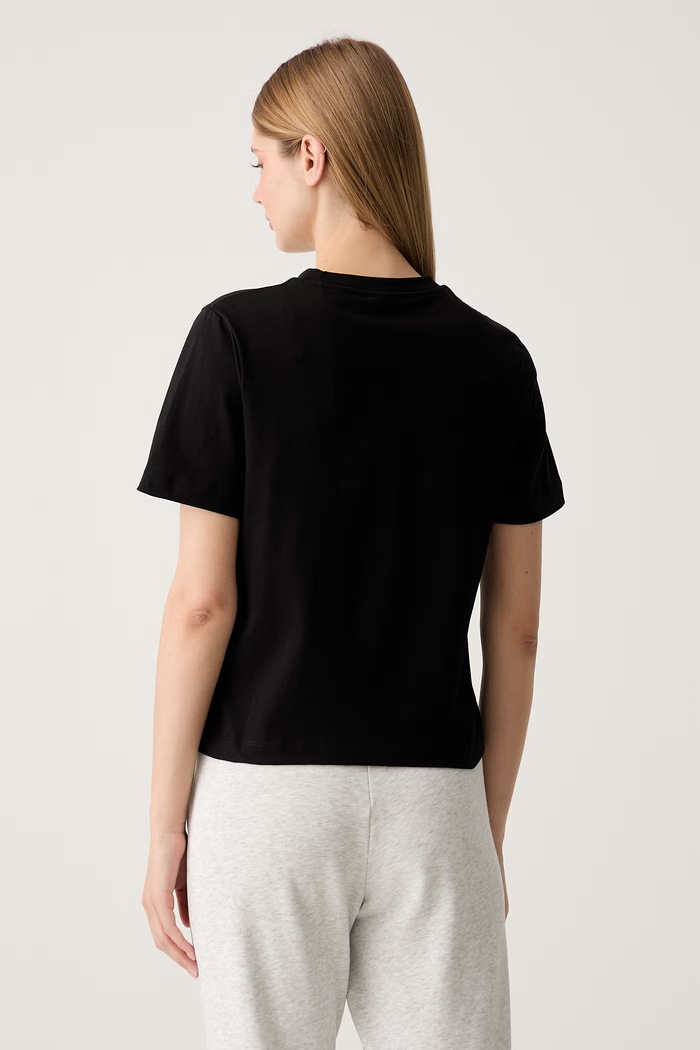 Ρούχα Guess t-shirt γυναικείο βαμβακερό AGENA V6YI05.K4272 μαύρο