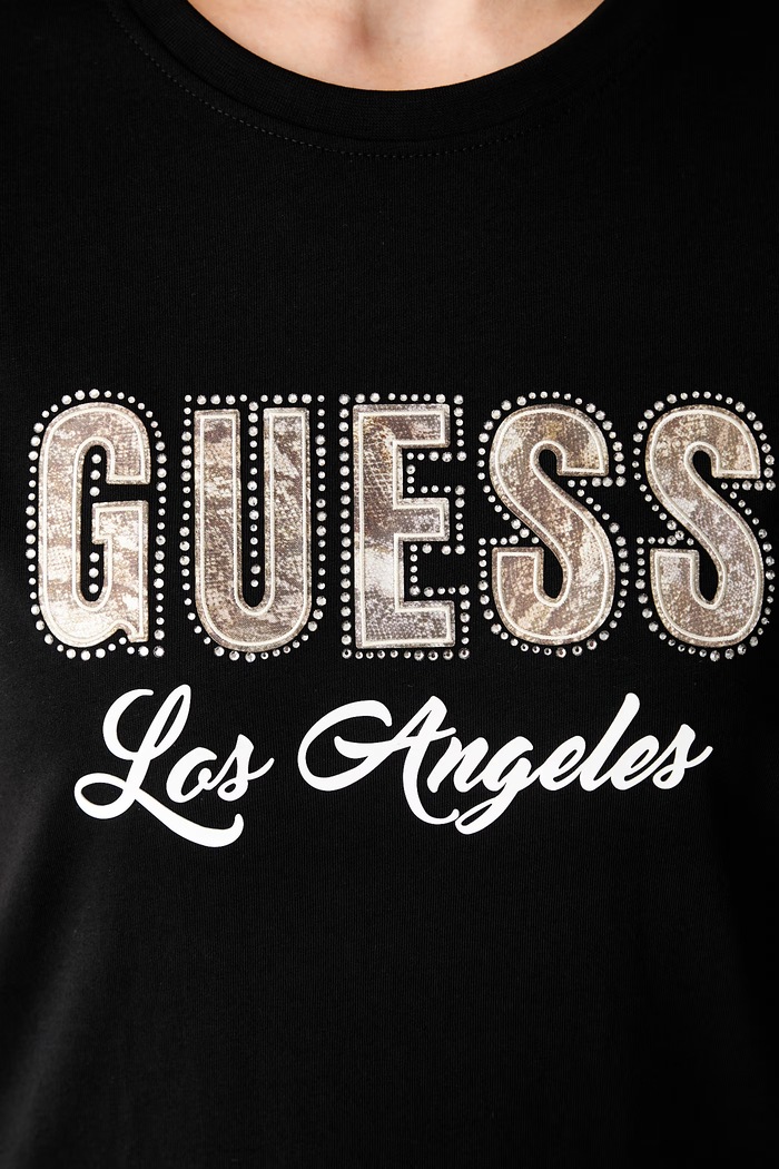 Guess tričko dámské bavlněné W6YI30.K4349 černá