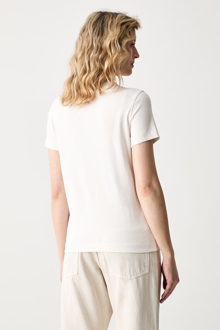Ρούχα Guess T-shirt γυναικείο βαμβακερό W6YI29.K4348 μπεζ