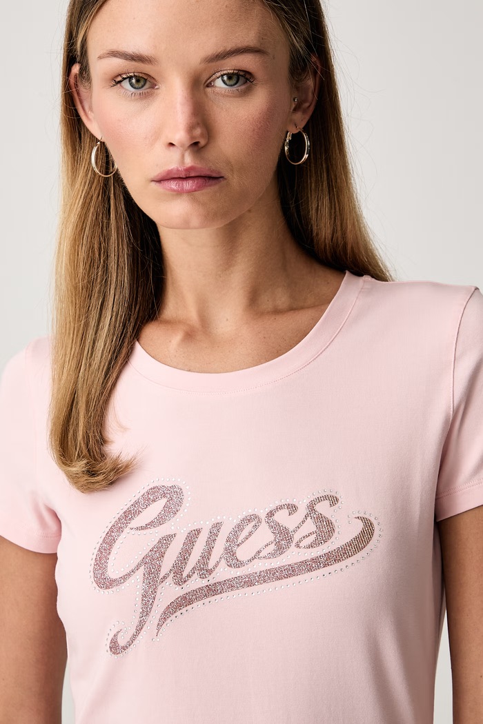 Guess tričko dámske s bavlnou W6YI21.K4337 ružová