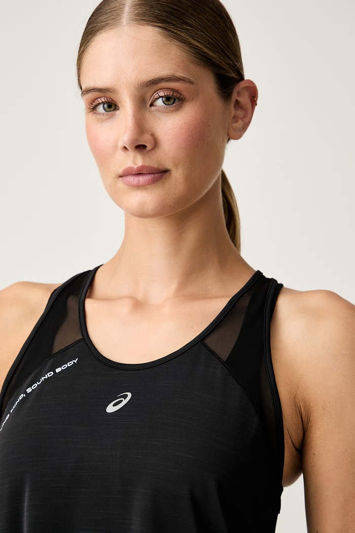 Asics top sportowy damski ROAD TANK czarny 2012D370.001