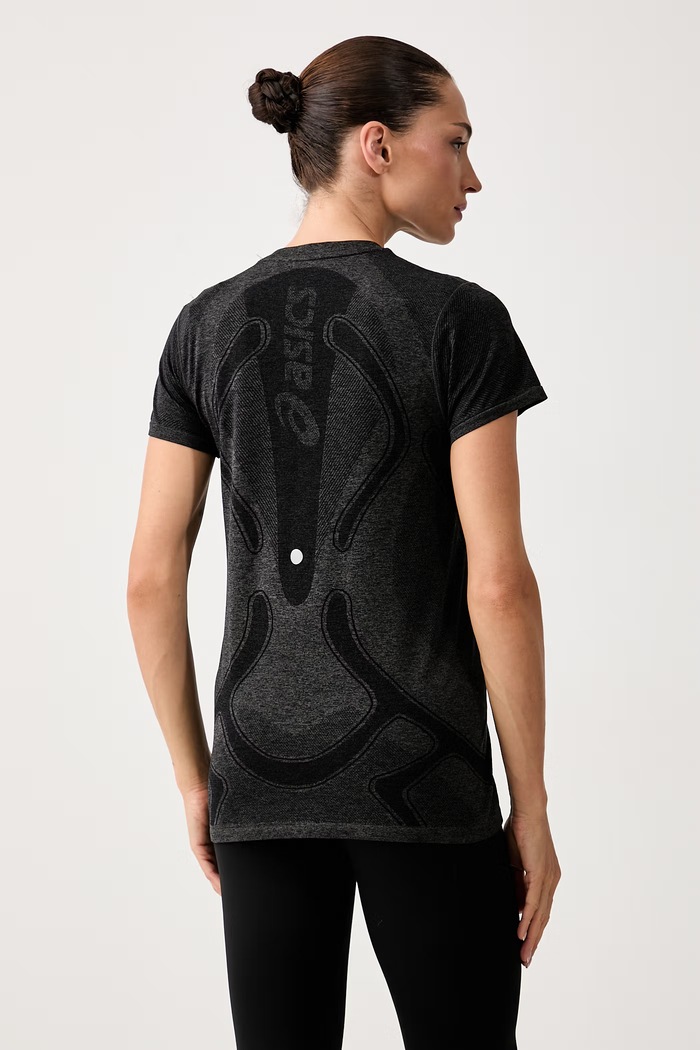 Odzież Asics T-shirt treningowy damski ROAD SEAMLESS SS TOP 2012D292.001 szary