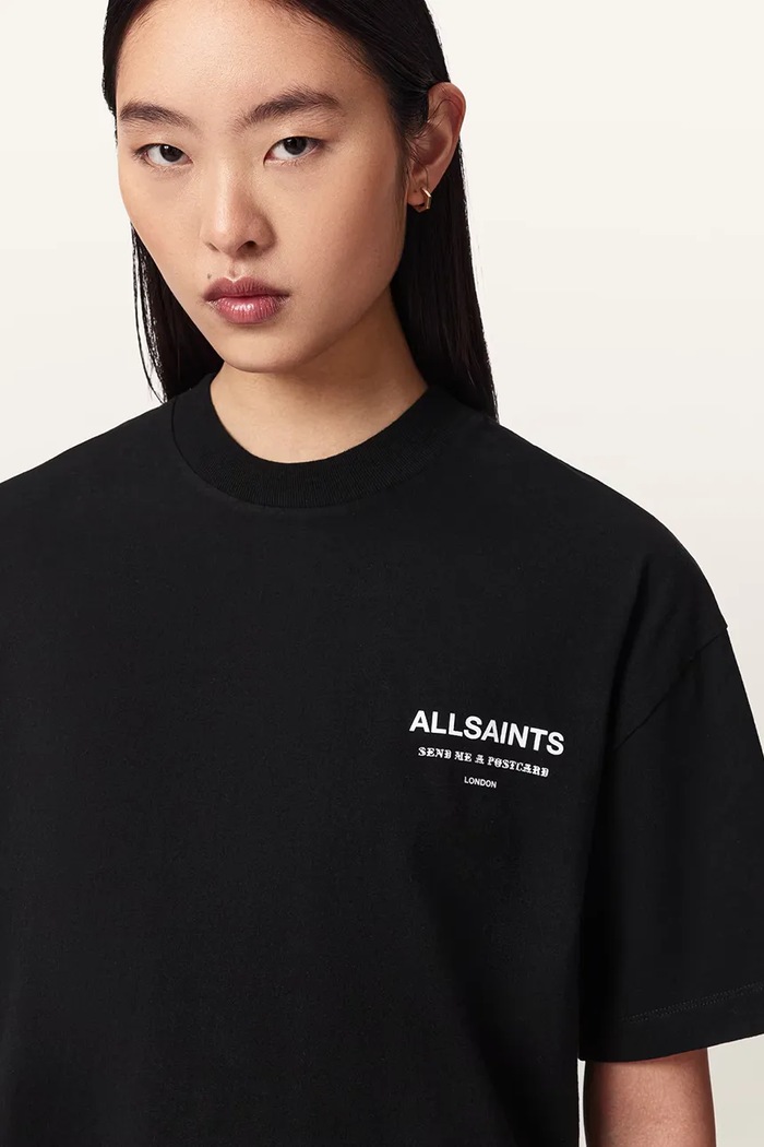 AllSaints tričko dámske bavlnené DREAMER čierna W185JE