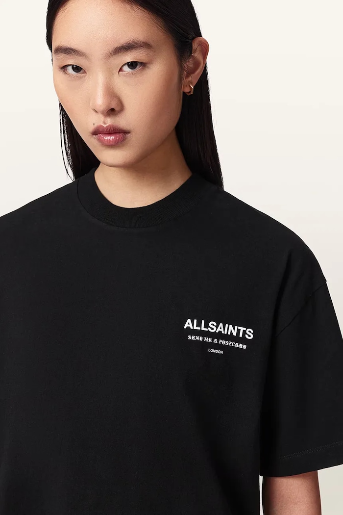 AllSaints tričko dámske bavlnené DREAMER čierna W185JE
