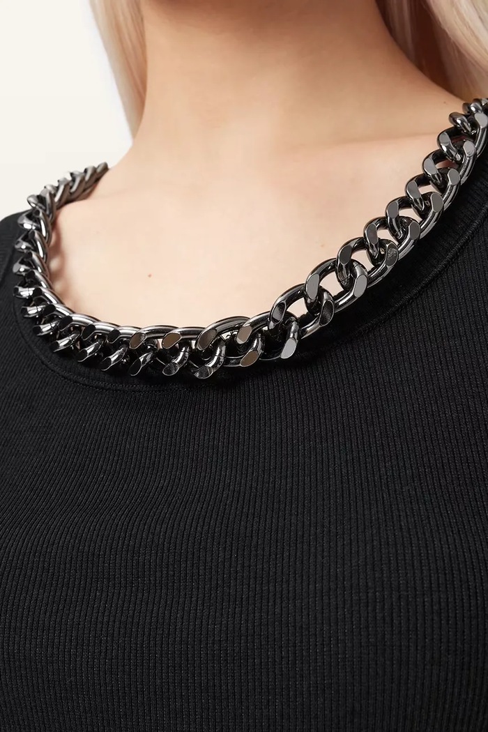 AllSaints top damski z bawełną LUCY W103JE czarny
