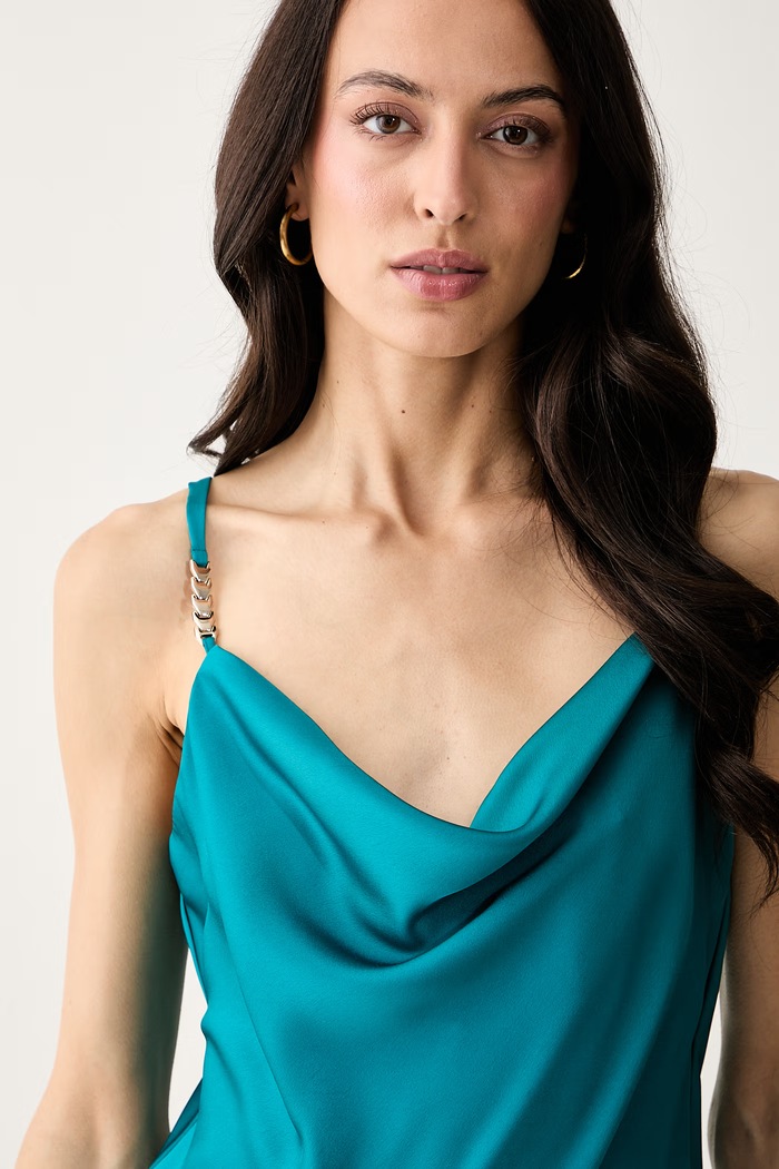 Marciano by Guess bluzka na ramiączkach damska ROMA turkusowy G6YH01.W3703