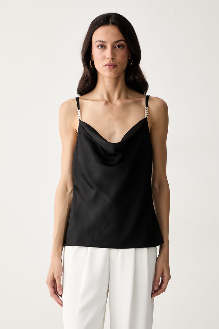 Marciano by Guess блуза с презрамки дамска ROMA черен G6YH01.W3703