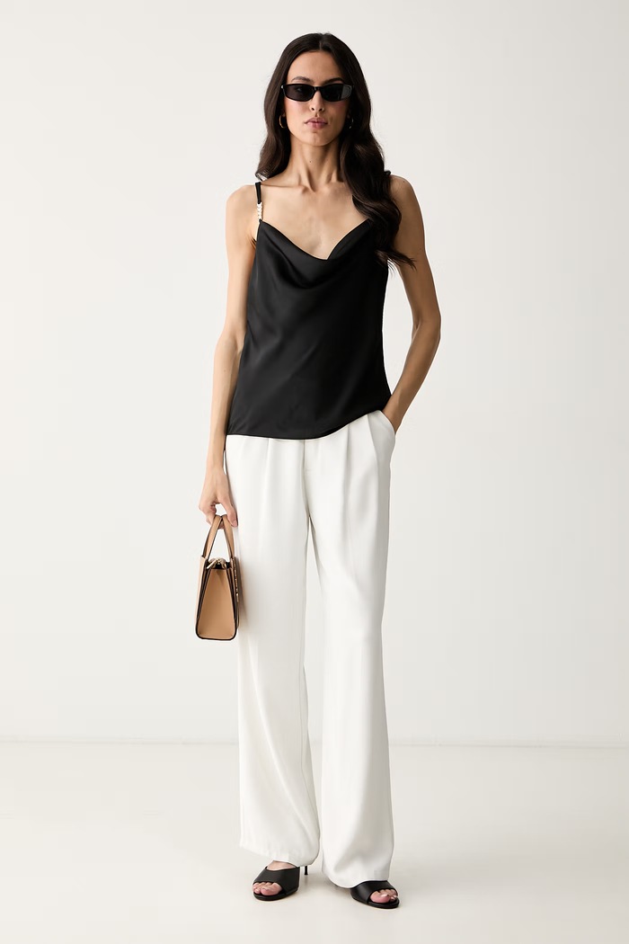 Marciano by Guess блуза с презрамки дамска ROMA G6YH01.W3703 черен AW26